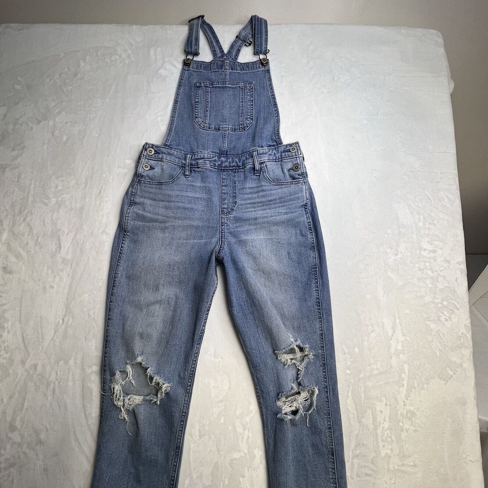 Hollister Light Blue Women Jeans Overalls